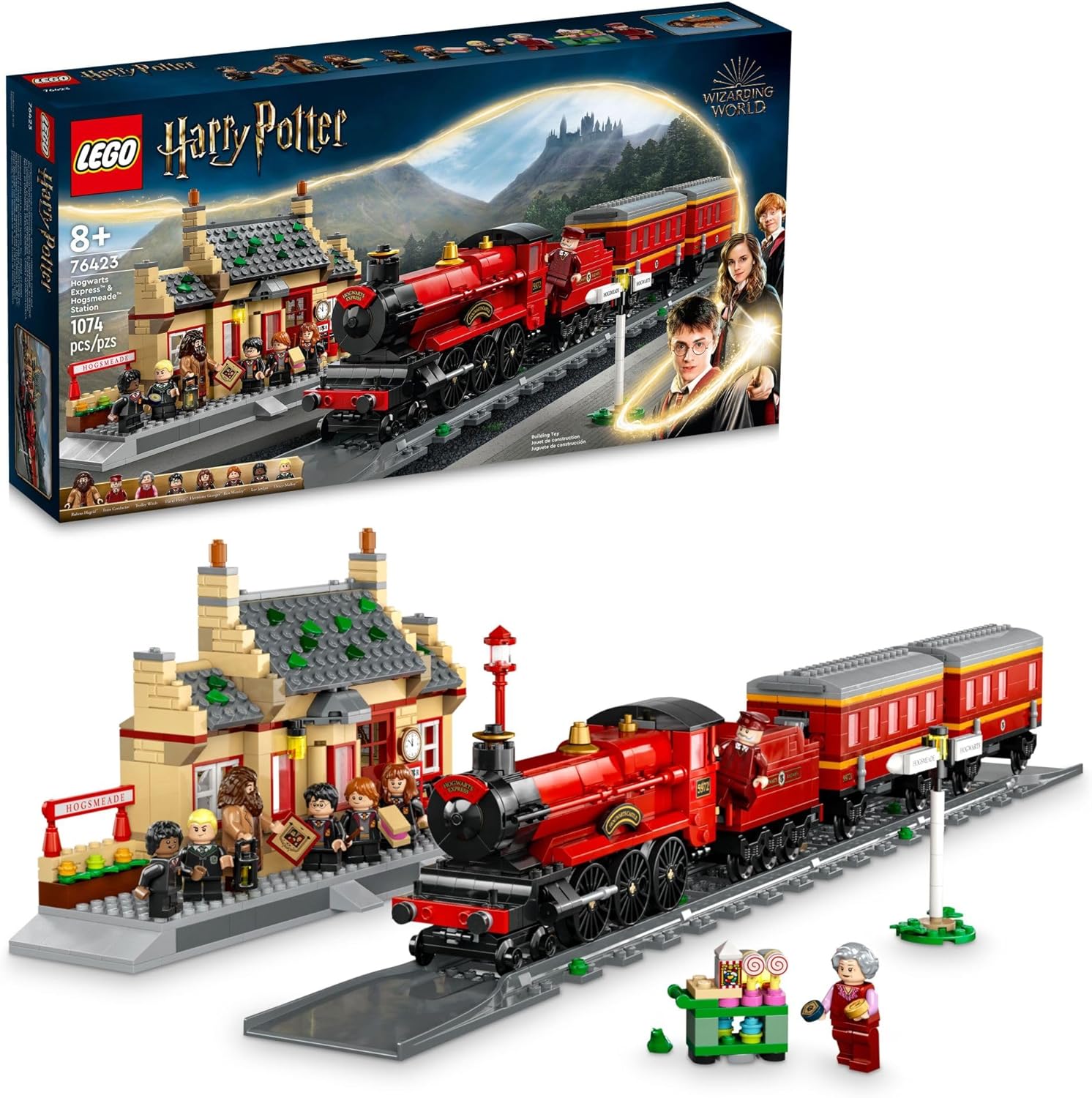 LEGO Harry Potter Hogwarts Express & Hogsmeade Station, a partir dos 8 anos, modelo 76423